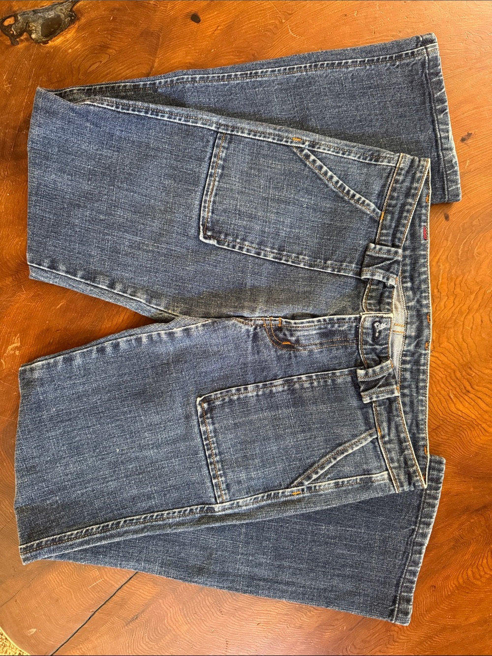 7 For All Mankind Medium Blue Cropped Ankle Jeans